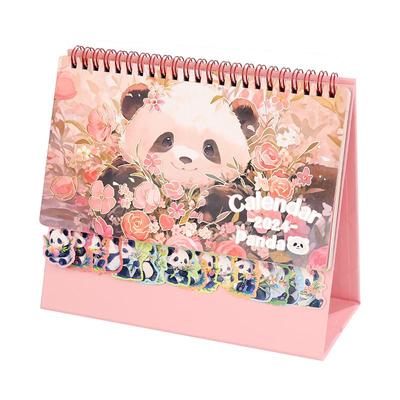熊猫花花台历2025年新款可爱日历