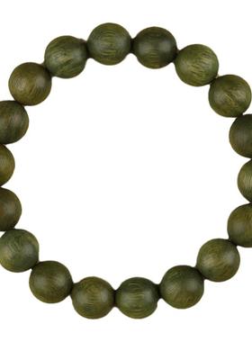 普陀山直发绿檀手串女国风文玩佛珠手串檀香檀木手链老料绿檀木男