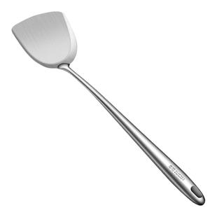 304不锈钢锅铲老式木柄加长防烫炒菜铲子炒勺家用厨具套装厨师用