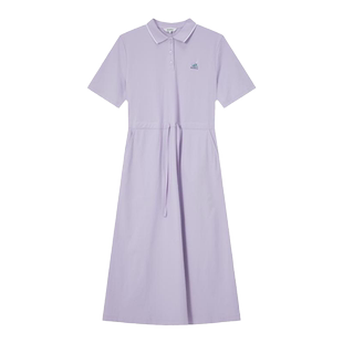 BEANPOLE滨波 女POLO领收腰款简约甜美休闲度假风优雅气质连衣裙