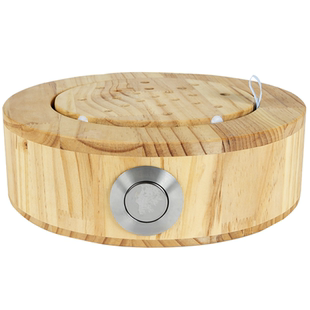 艾灸热敷实木蒲团坐垫艾灸盒随身灸熏蒸器具隔姜家用坐灸热敷熏蒸