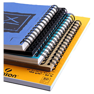 法国canson康颂XL系列素描本美术生专用8K速写本8开素描纸16K马克笔专用绘画本彩铅水彩本手绘油画棒画画本子