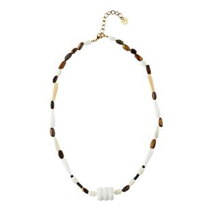 刘宇同款 iranlon自然论竹花项链女时尚潮流度假风天然石设计串珠