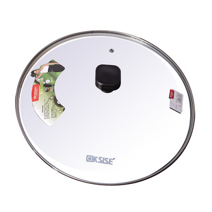 钢化玻璃盖炒锅煎锅平底锅盖子26-34cm加厚可视玻璃锅盖选配盖子