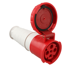 防水工业插头防爆插座63a大功率4芯3芯5公母对接连接器明暗装IP67