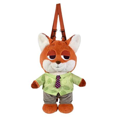 迪士尼卡通毛绒公仔可爱双肩背包