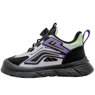 回力男童鞋子棉鞋2025冬季新款儿童加绒运动鞋男孩保暖旋钮冬鞋