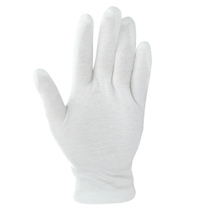 白手套薄款工作礼仪文玩珠宝质检作业盘珠开车加厚白色优质棉手套