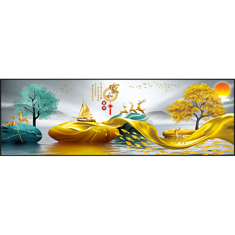 猎福卧室床头自粘防水装饰画贴画