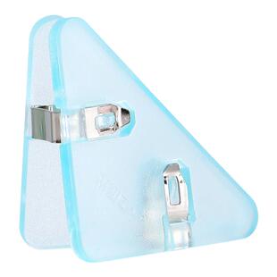 晨光三角夹文件夹边角夹小学生专用多功能收纳整理资料夹子抽杆透明试卷夹文具卷子夹书夹票据夹长尾夹手账夹