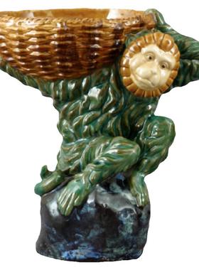 纽约下城公园皮猴陶瓷装饰摆件