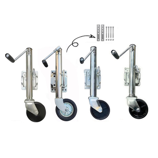 6寸1200磅拖车千斤顶支腿导向骑士轮支撑游艇拖挂房车ATVUTV配件