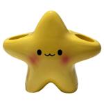 星星牙刷架卫生间家用牙具收纳筒手电动牙刷底座支架陶瓷置物架盘
