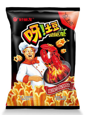 好丽友麻辣小龙虾味薯条呀土豆
