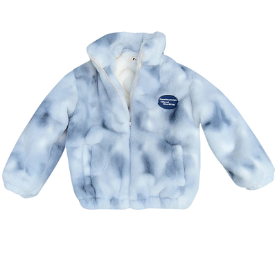 加厚加绒双倍保暖儿童仿皮草棉衣