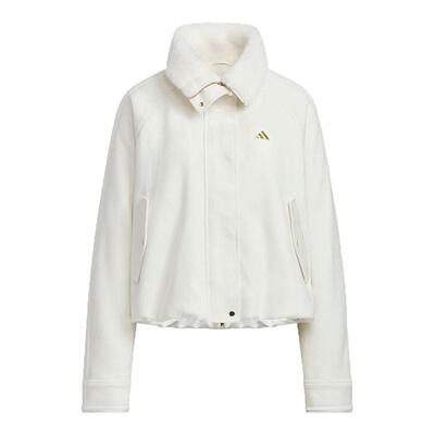 Adidas阿迪达斯马思纯同款马年新年外套女毛绒运动休闲夹克KH2662