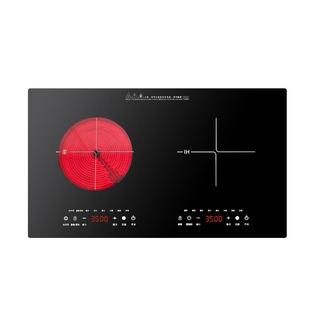 奥米康电磁炉双灶大功率爆炒3500W嵌入式电陶炉家用新款台式双头