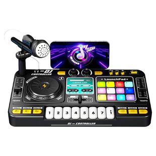 儿童打碟机dj一体式全套混音台支架小型专业电音入门黑胶唱机积虎