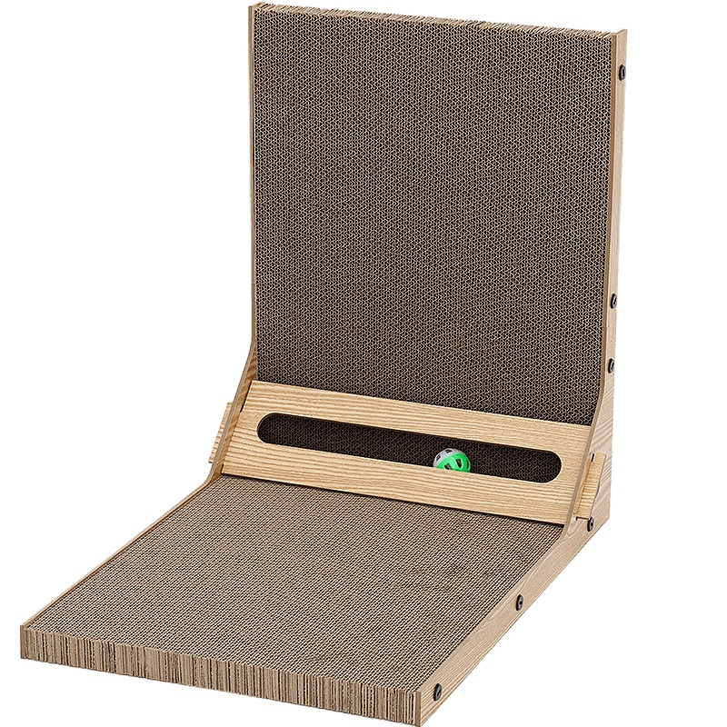 l型猫抓板猫窝一体耐磨不掉屑立式猫爪板替换芯瓦楞纸猫玩具磨爪