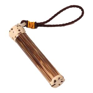 梅鹿竹黑檀木牙签筒竹制便携符筒精致香道把玩件便携式牙签收纳盒