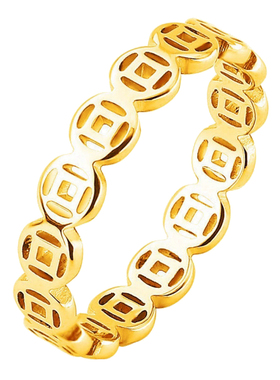 轻奢戒指 不掉色素圈戒指爆款百搭素圈戒指男士女士