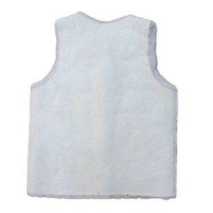 纯羊皮毛马甲男女中老年整张羊皮毛一体棉袄防寒保暖外套羊皮背心