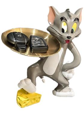 钥匙收纳玄关汤姆猫摆件