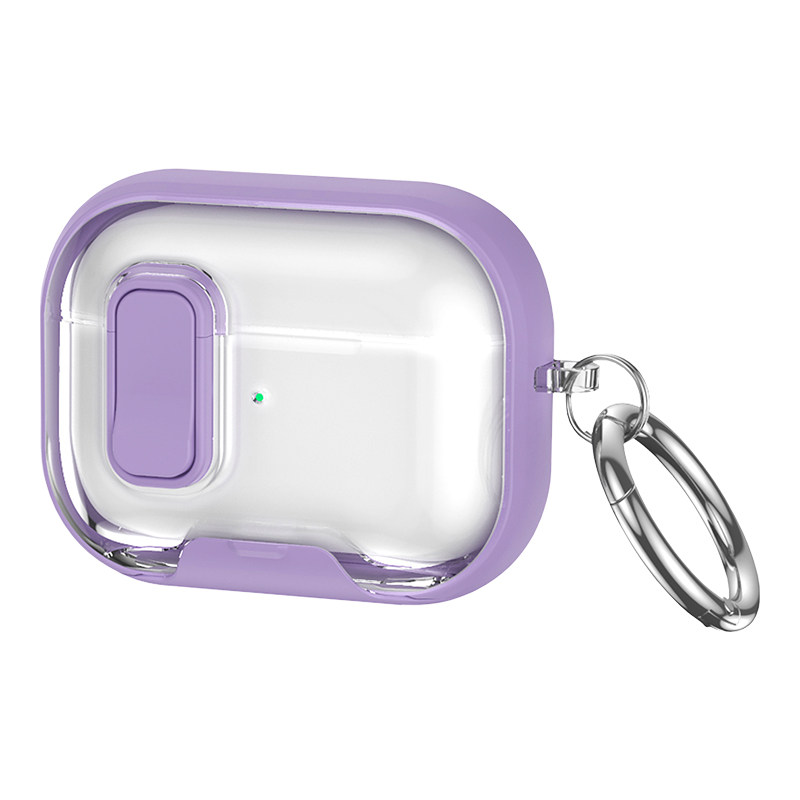 适用苹果airpods pro3耳机保护套不掉盖带锁扣airpods4耳机壳创意手机支架airpods pro2保护壳防开盖全包防摔