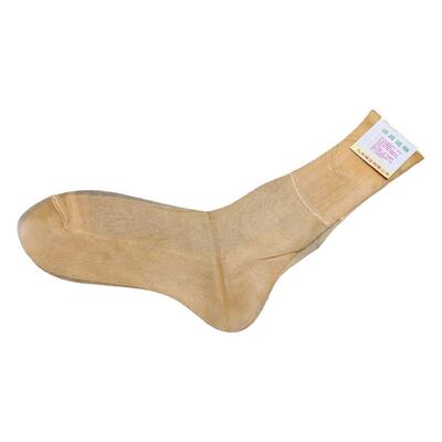 鑫丁香袜女式老年人中筒袜老式薄肤色尼龙丝不勒脚锦纶松口丝袜女