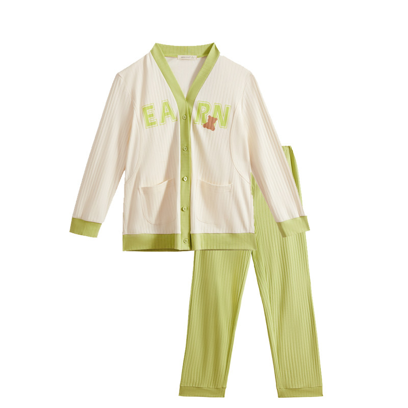 快乐屋针织孕妇家居服套装月子服