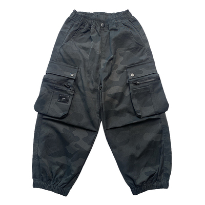 大e小e2025秋男童迷彩工装裤休闲