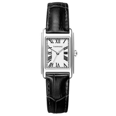 天王正品知性优雅方形女士手表