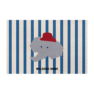 兜圈小狗丝圈入户门地垫家用耐磨防滑进门大门口脚垫可定制氛围感