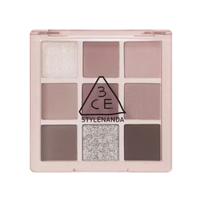 3ce九色眼影沙丘灰粉盘哑光持久
