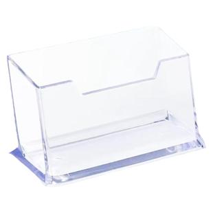 10个透明名片盒桌面架座摆台名片座放装卡片亚克力收纳盒商务个性