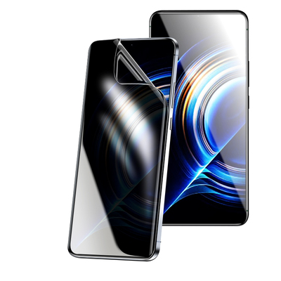 适用红米k50k40防窥水凝膜无白边