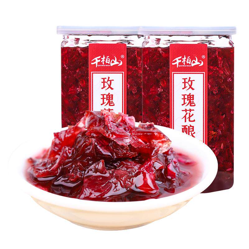 云南玫瑰酱400gX2瓶天然食用花酱