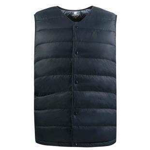 【800蓬白鹅绒】君羽羽绒马甲男女款冬季V领羽绒内胆鹅绒背心003