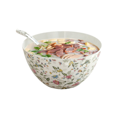 8英寸陶瓷大号汤碗带勺骨瓷家用碗套装汤盆面碗饭碗韩式日式可爱