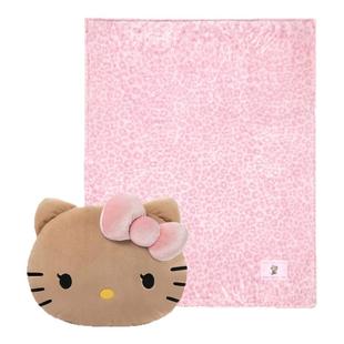 tbh野兽派家居三丽鸥Hello Kitty二合一法兰绒毯子抱枕车载抱枕毯