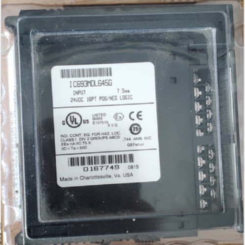 议价美国GE全新IC693MDL645G INPUT 7.5ma控制器1C693MDL645G原装