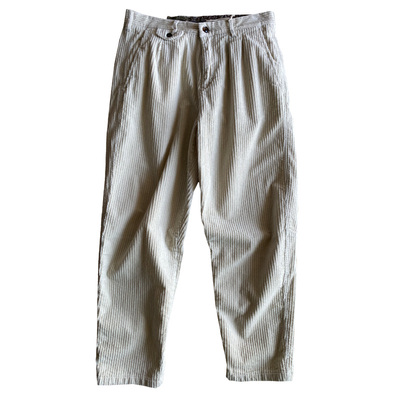 美式复古高级潮牌九分灯芯绒裤子