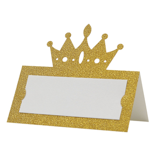 20张金葱纸闪亮散粉立体席位卡 展示台卡 公司活动桌卡婚庆嘉宾卡