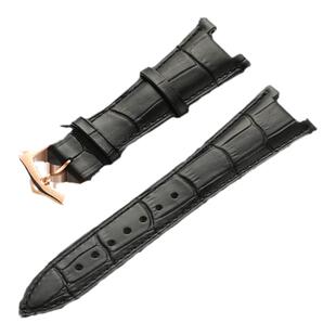 适配百达翡丽鹦鹉螺真皮表带5711G 5726A 5712G 5724凹口牛皮表带