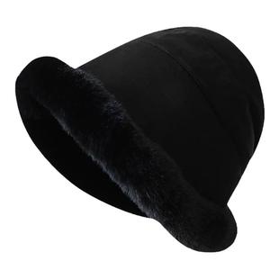 Classy key新加坡设计师联名款气质素雅盆帽加厚保暖帽子女渔夫帽