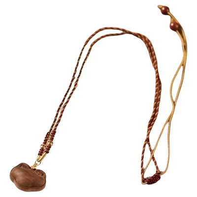 山木集印度老山檀香称心如意项链