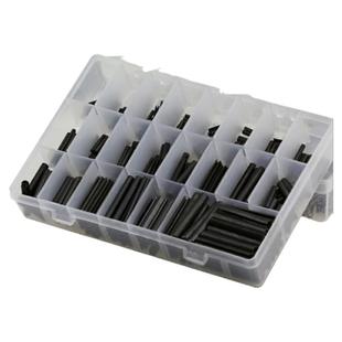 新款M3M4M5铁黑圆柱销 销子销钉定位销空心销 弹性开口销组合套装