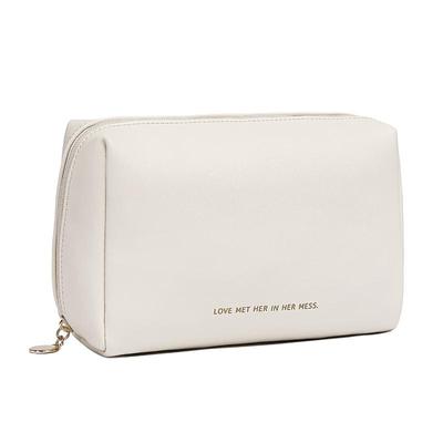 古匹化妆包奶油风随身便携