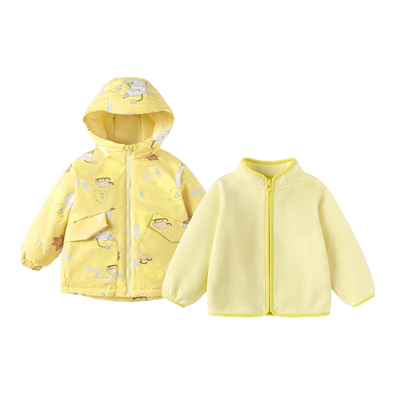 巴拉宝宝棉服外套男童两件套