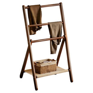 实木落地挂衣架家用衣帽架房间挂衣服的架子隔夜衣物收纳架置物架